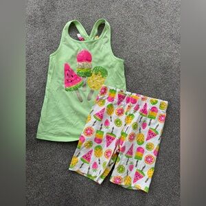 Isaac Mizrahi Girls Fruit Popsicle Tank and Shorts Set